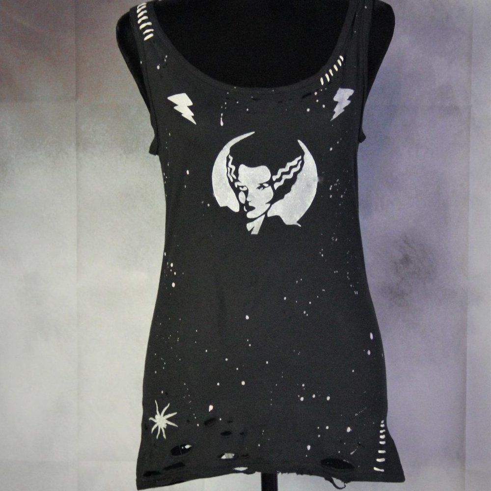 Bride of Frankenstein Handmade Distressed Women's